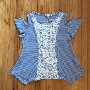 Girls Speechless cold shoulder top